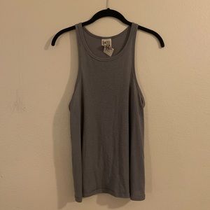 NWOT Free People Gray Racerback